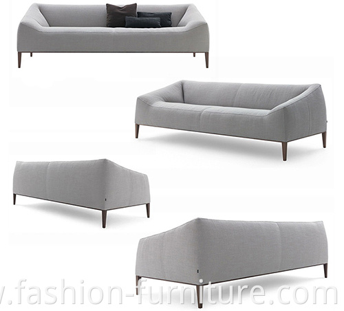 Linen Sectional Sofa Set